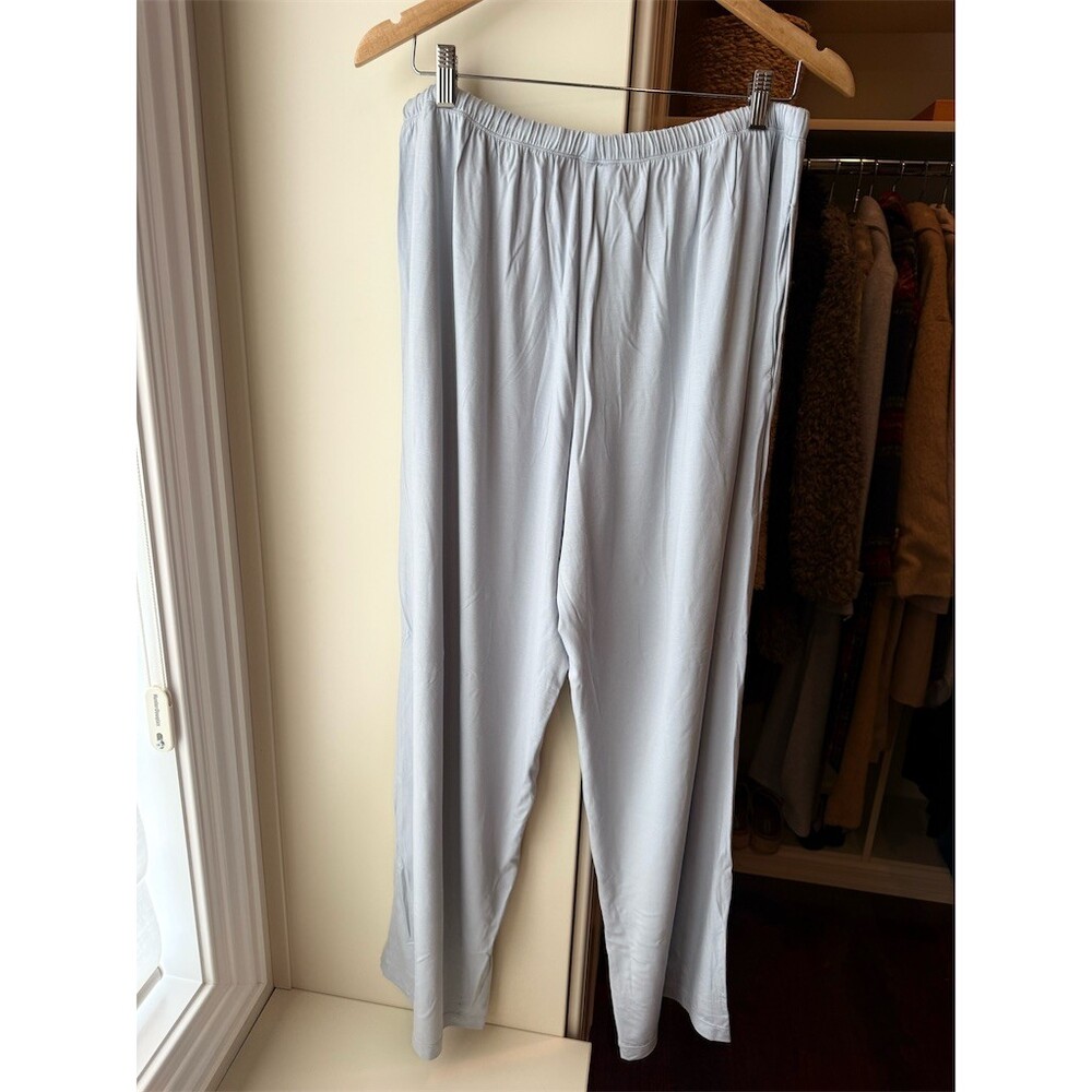 SKIMS Soft Lounge Set Womens Size M Light Blue Long Sleeve Top & Pants - Picture 6 of 7